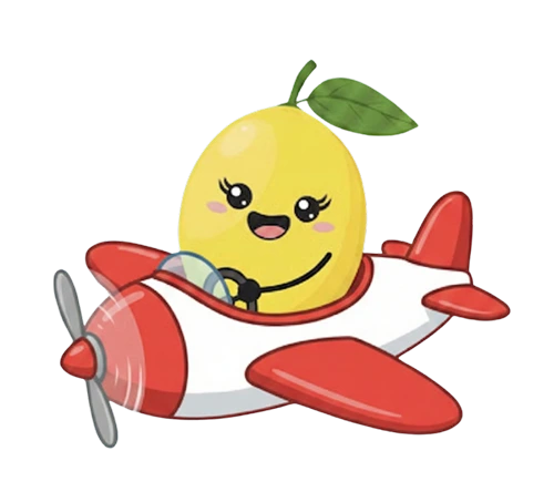 Citron dans un avion