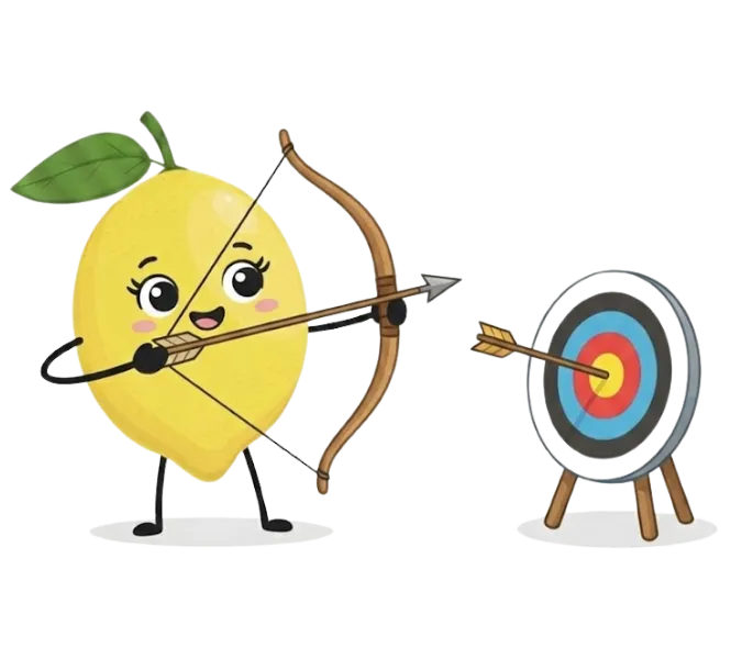 Citron qui vise une cible